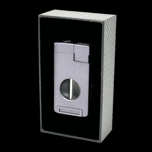 Vžigalnik Ronson 118002 za cigare plinski Jet Flame Thunder, Grey