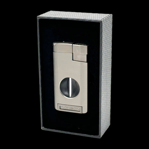 Vžigalnik Ronson 118003 za cigare plinski Jet Flame Thunder, Gun Metal