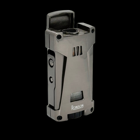 Vžigalnik Ronson 119002 za cigare plinski Jet Flame Hurricane, Gun Metal