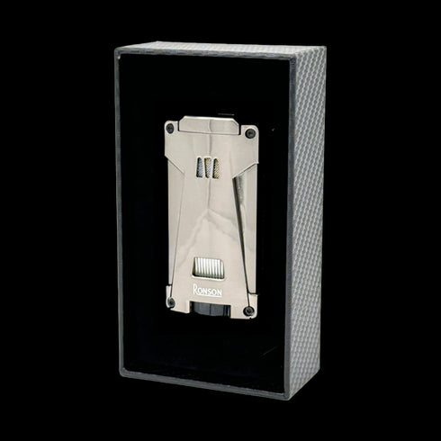 Vžigalnik Ronson 119002 za cigare plinski Jet Flame Hurricane, Gun Metal