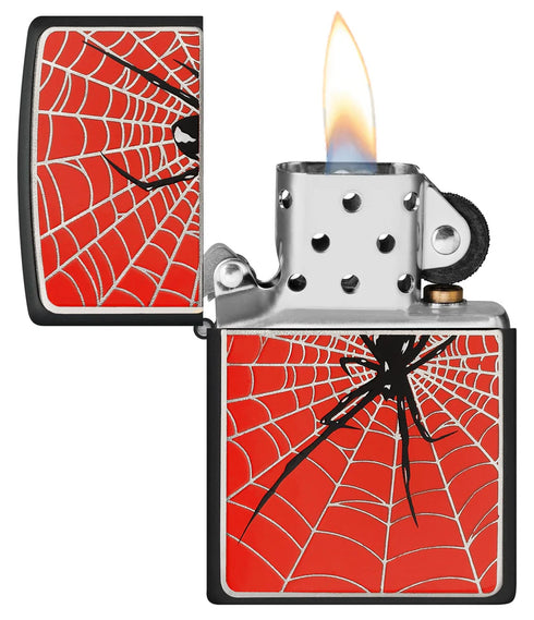 Zippo 2.008.088 vžigalnik Red Spider Web Emblem