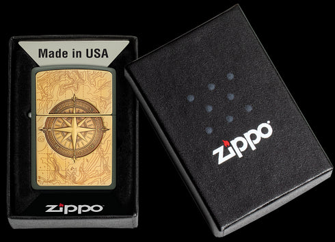 Zippo 2.008.093 vžigalnik Topographic Compass, Emblem