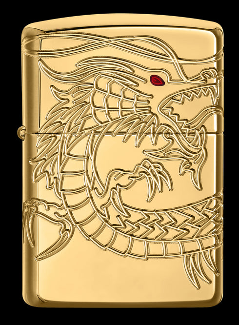 Zippo vžigalnik 29265 Golden Asian Dragon Armor®