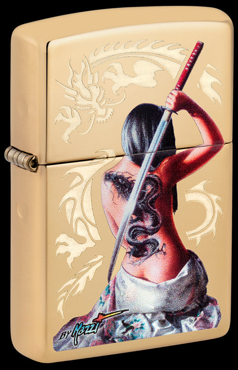 Zippo vžigalnik 29668 Mazzi Girl with Dragon Tattoo