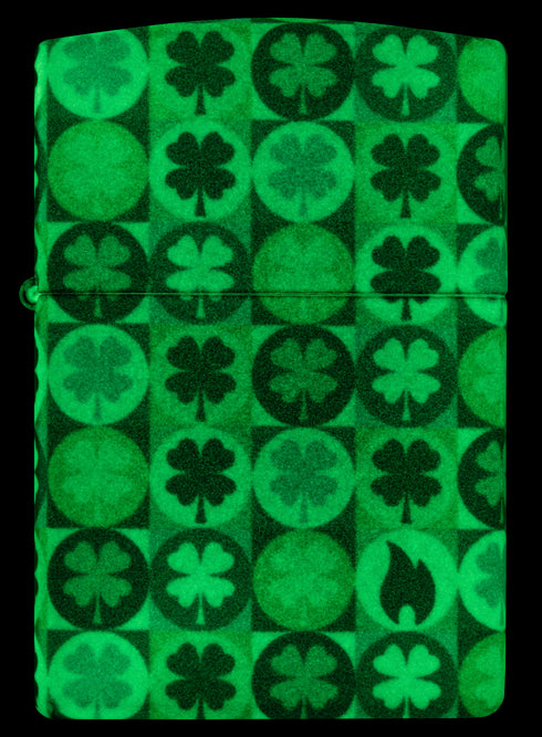 Zippo vžigalnik 46015 Clover Glow in the Dark