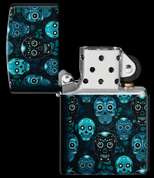 Zippo vžigalnik 46017 Sugar Skull Glow in the Dark