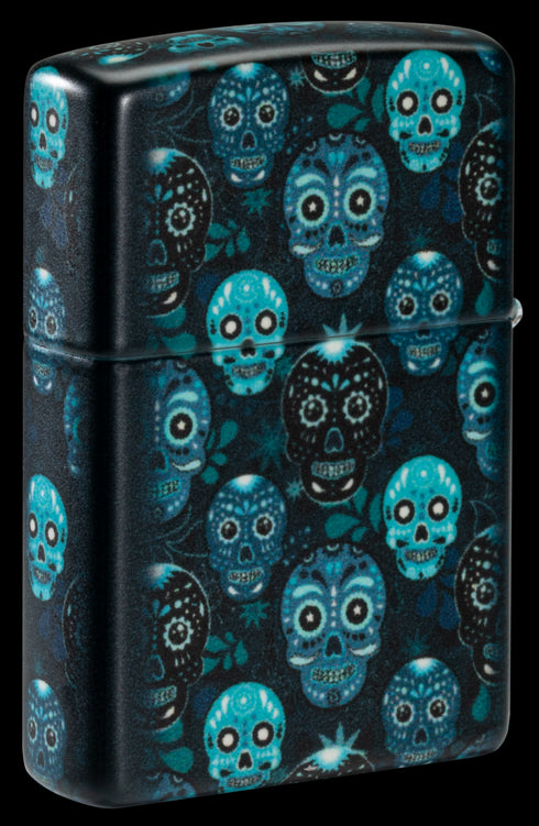 Zippo vžigalnik 46017 Sugar Skull Glow in the Dark