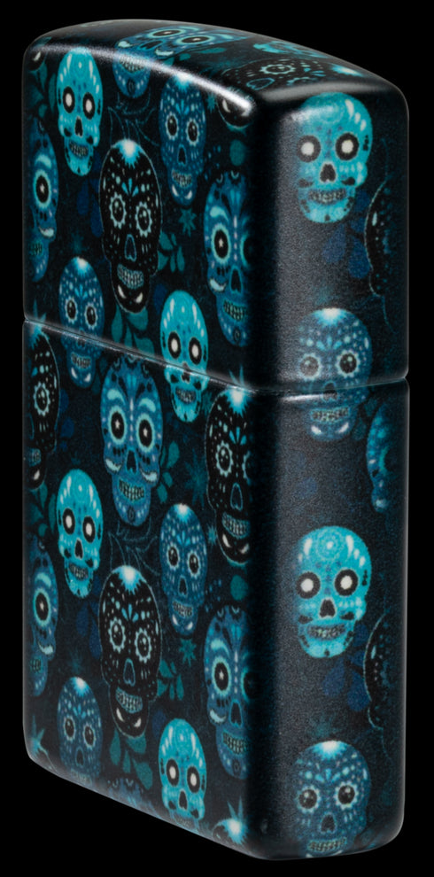 Zippo vžigalnik 46017 Sugar Skull Glow in the Dark