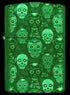 Zippo vžigalnik 46017 Sugar Skull Glow in the Dark