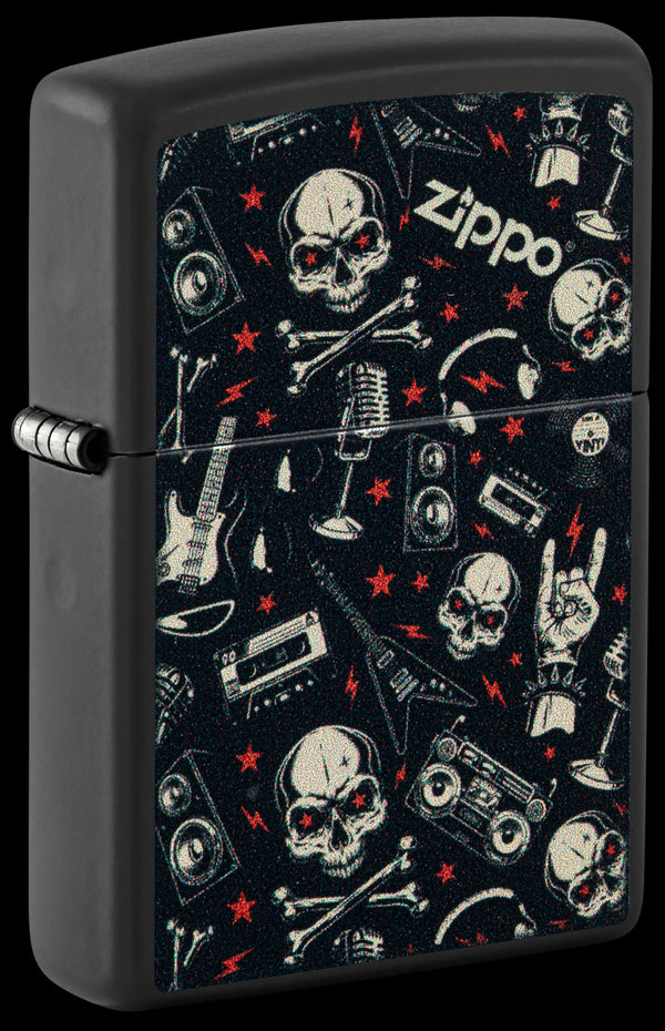Zippo 60.007.008 vžigalnik Grunt Pattern with Skulls