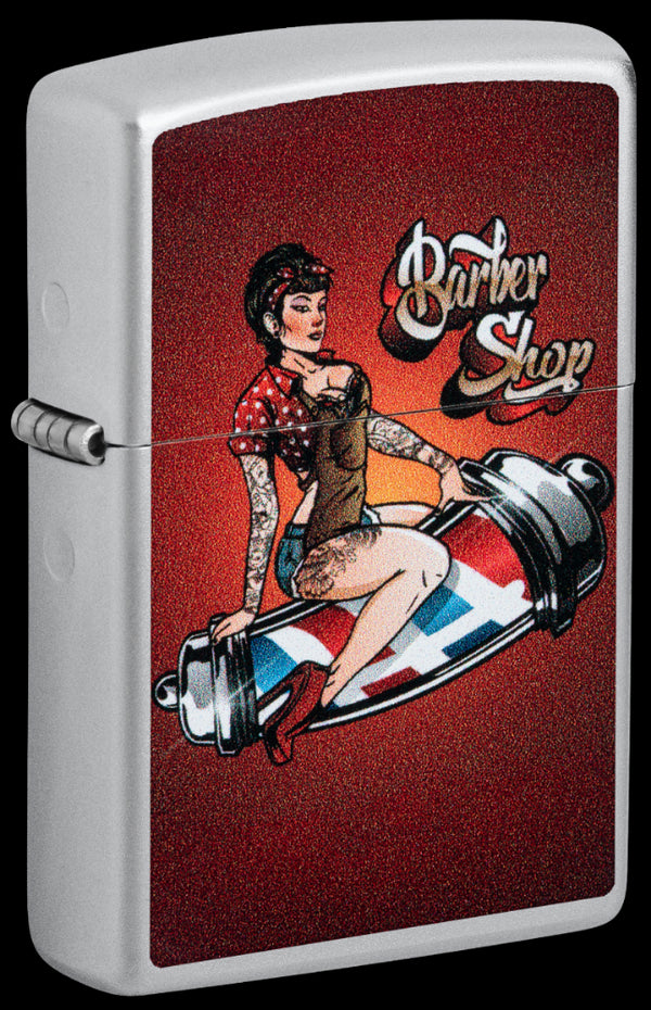 Zippo vžigalnik 46073 Barber Shop Pin-Up