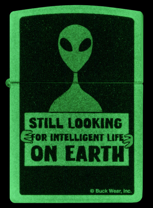 Zippo vžigalnik 46092 Alien Glow in the Dark by Buck Wear