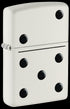 Zippo 46159 vžigalnik Dominos, White Matte