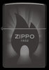Zippo 46175 vžigalnik Campfire Zippo Fire Logo, High Polish Black
