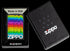 Zippo 46234 vžigalnik Rainbow Zippo Logo, Black Matte