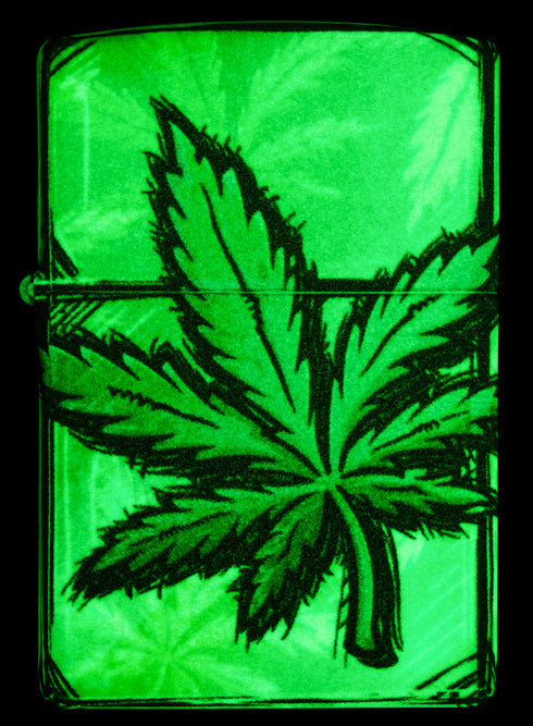 Zippo vžigalnik 46253 Glowing Cannabis