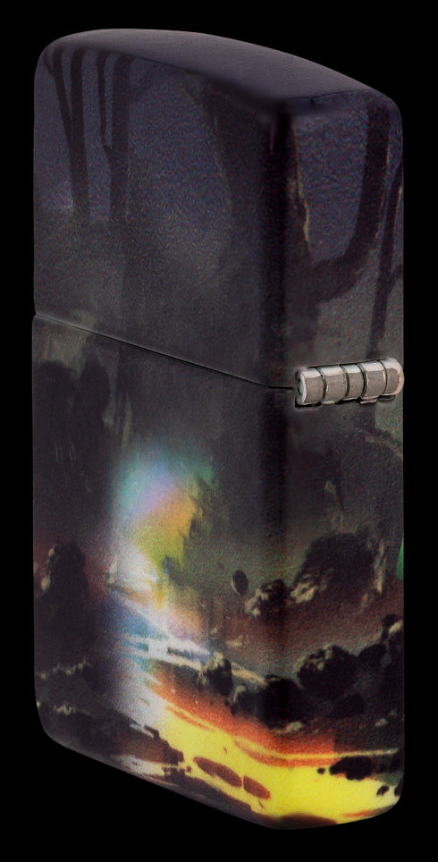 Zippo 46259 vžigalnik Dripping Half-Moon, Glow in the Dark