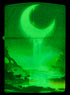 Zippo 46259 vžigalnik Dripping Half-Moon, Glow in the Dark