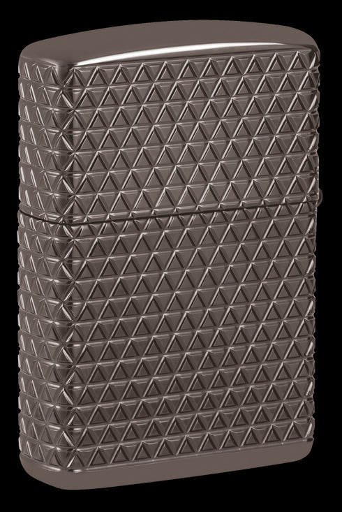 Zippo 46316 vžigalnik Armor Pattern Crystals, Black Ice