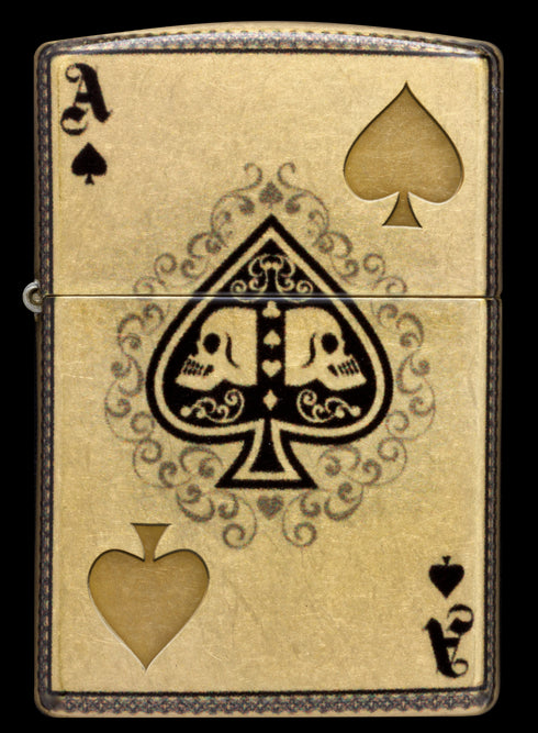 Zippo vžigalnik 46388 Ace of Spades & Skulls