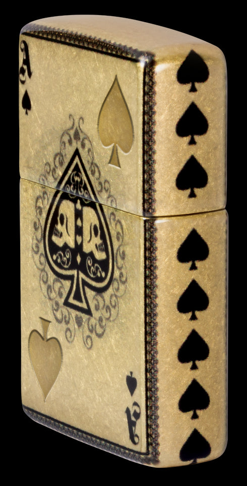 Zippo vžigalnik 46388 Ace of Spades & Skulls