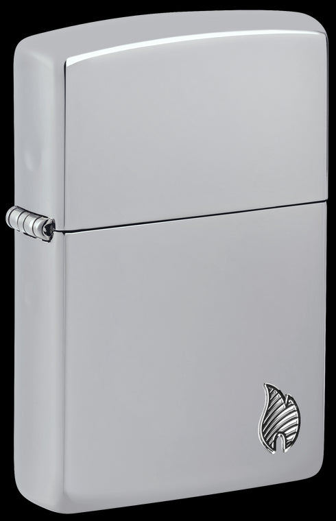 Zippo vžigalnik 46396 Armor Flame, High Polish Chrome