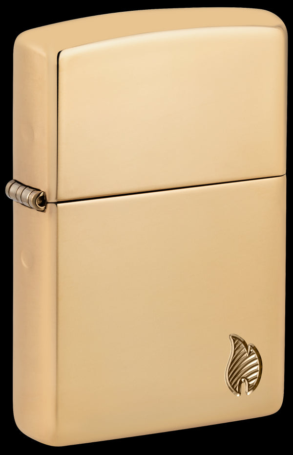 Zippo vžigalnik 46397 Armor Flame, High Polish Brass