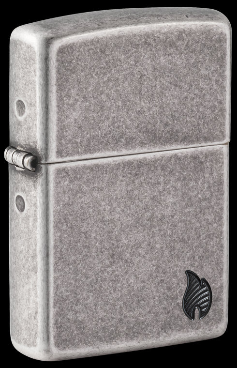 Zippo vžigalnik 46399 Armor Flame, Antique Silver