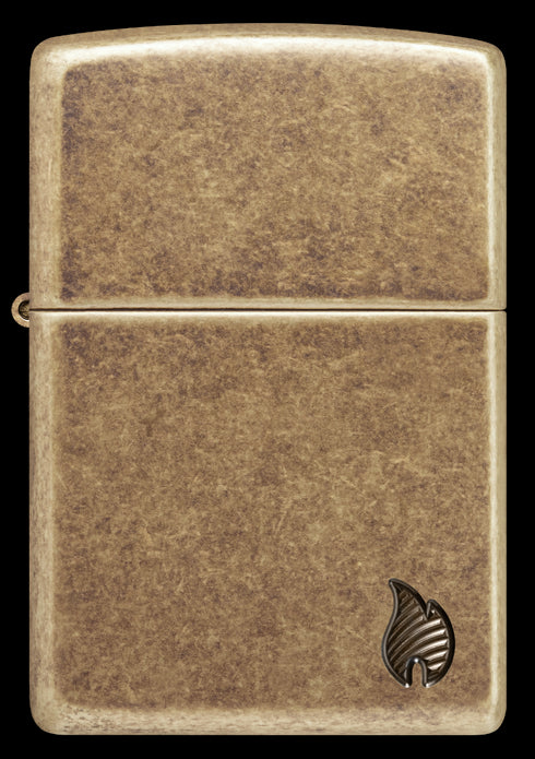 Zippo vžigalnik 46400 Armor Flame, Antique Brass