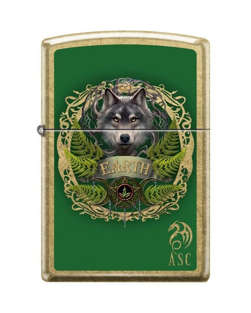 Zippo vžigalnik 46407 Anne Stokes Earth Wolf