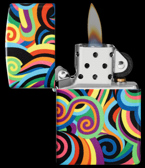 Zippo 46491 vžigalnik Vivid Color Patterns, Glow in the Dark