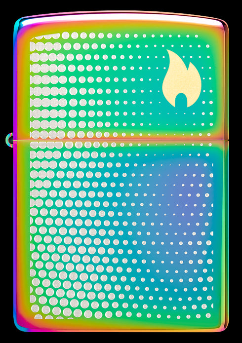 Zippo 46569 vžigalnik Dots and Flame, Multi Color