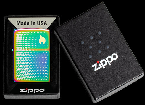 Zippo 46569 vžigalnik Dots and Flame, Multi Color