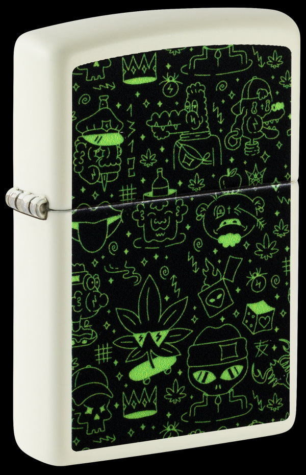 Zippo 60.007.390 vžigalnik Doodle Cannabis