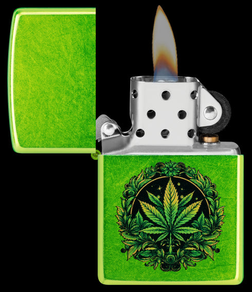 Zippo 60.007.389 vžigalnik Green MLeaf