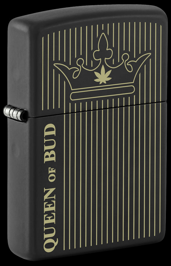 Zippo 46683 vžigalnik Cannabis - Queen Of Bud, Black Matte