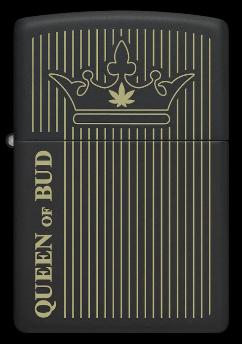 Zippo 46683 vžigalnik Cannabis - Queen Of Bud, Black Matte