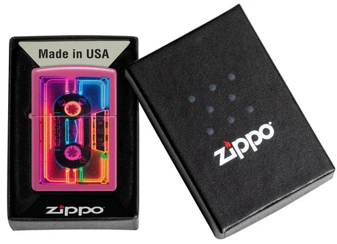 Zippo 46693 vžigalnik Nostalgia Tape, Frequency Matte