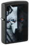 Zippo 46694 vžigalnik Dual Inner Wolf, Black Matte