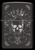 Zippo 46699 vžigalnik Gothic King Skull, High Polish Black