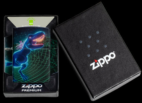 Zippo 46701 vžigalnik Cyber T-Rex Meme, Glow in the Dark
