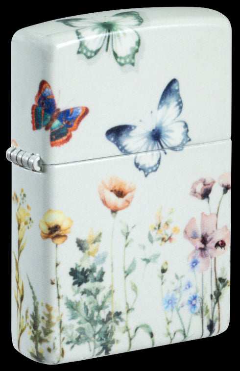 Zippo 46703 vžigalnik Flower Field & Butterflies, Glow in the Dark