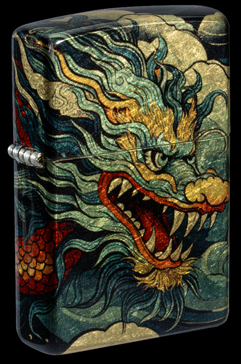 Zippo 46705 vžigalnik Asian Dragon, 540 Tumbled Brass