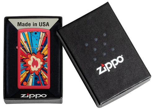 Zippo 46716 vžigalnik Comic Pow Flame Slim®