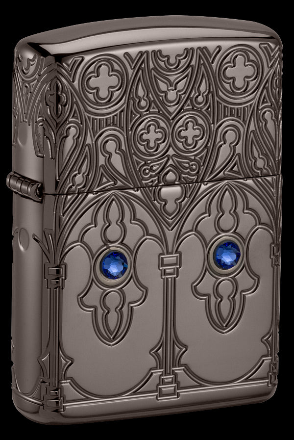 Zippo 46753 vžigalnik Spiritual Pattern Armor, Black Ice