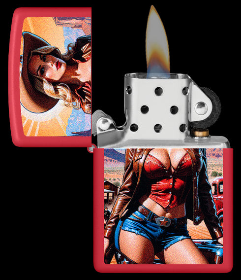 Zippo 60.007.557 vžigalnik Pinup Cowgirl