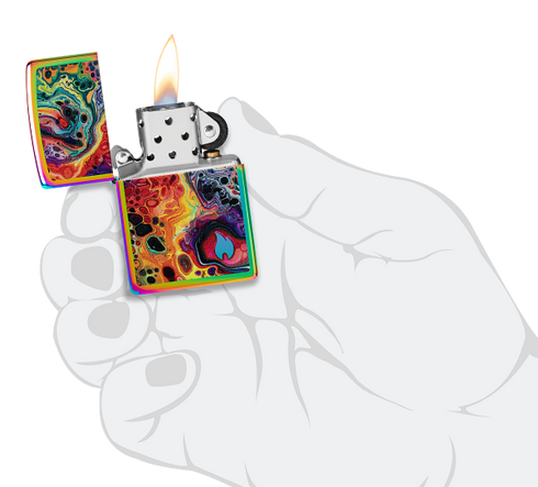 Zippo 46938 vžigalnik Abstract Colours & Flame