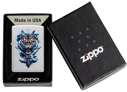 Zippo 60.007.639 vžigalnik Fierce Tiger & Crossing Swords