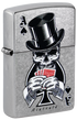 Zippo 47112 vžigalnik Gentleman Skull & Poker by Rietveld