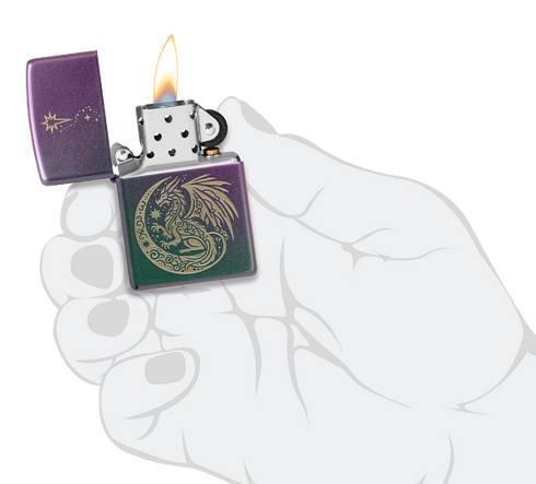 Zippo 47151 vžigalnik Fantasy Dragon and Crescent Moon